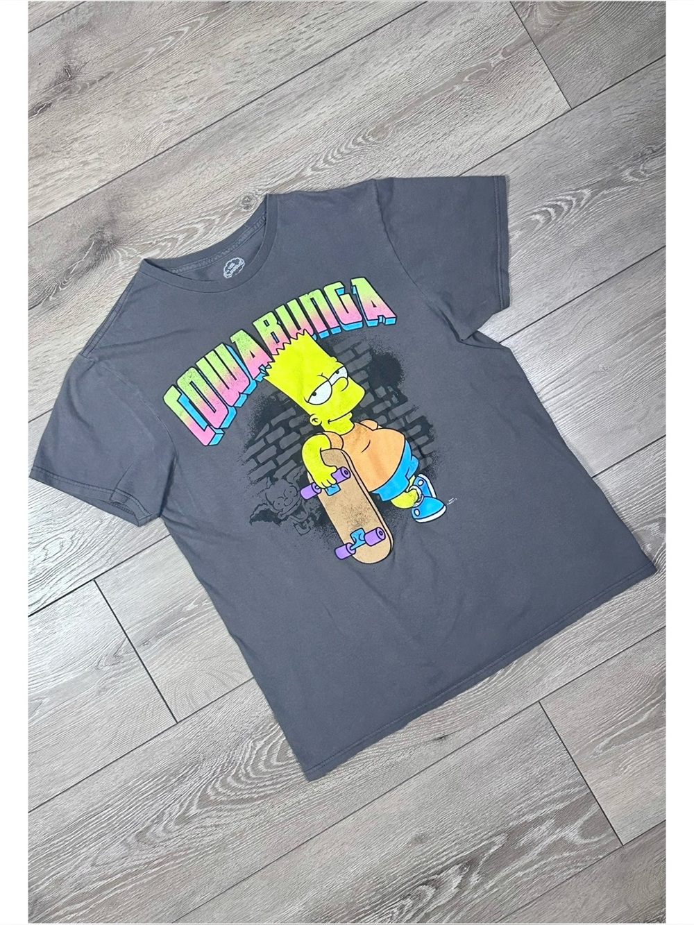 Mad Engine The Simpsons Bart Simpson Graphic Print Short Sleeve Tee *Read* - Picture 1 of 8